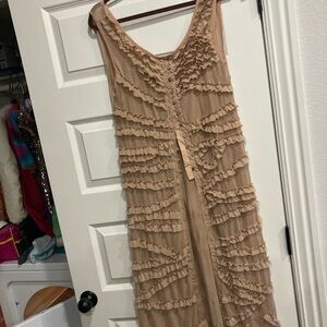 Oli & Hali Beige Ruffled Top